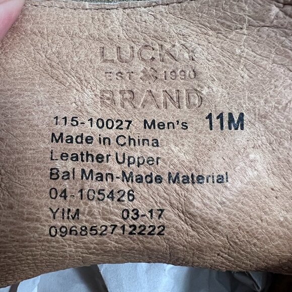 Lucky Brand Men\'s Leather Up Mason Chukka Bal Man -Made Material boots